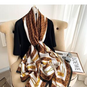 Miss Joselyn Women Satin Silky Scarf Long Shawl Wrap